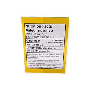 Kangen Ukon Tea Nutrition Facts