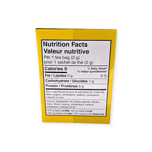 Kangen Ukon Tea Nutrition Facts